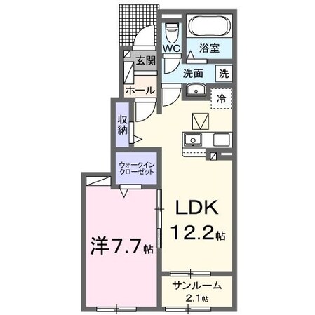 ル　カルム　森跡Ⅰの物件間取画像